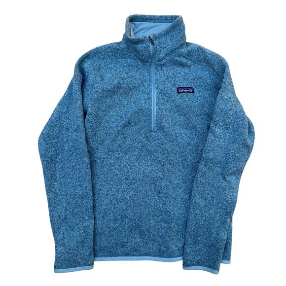 Patagonia Women's Better Sweater 1/4-Zip Green Gray Size M - Picture 1 of 7